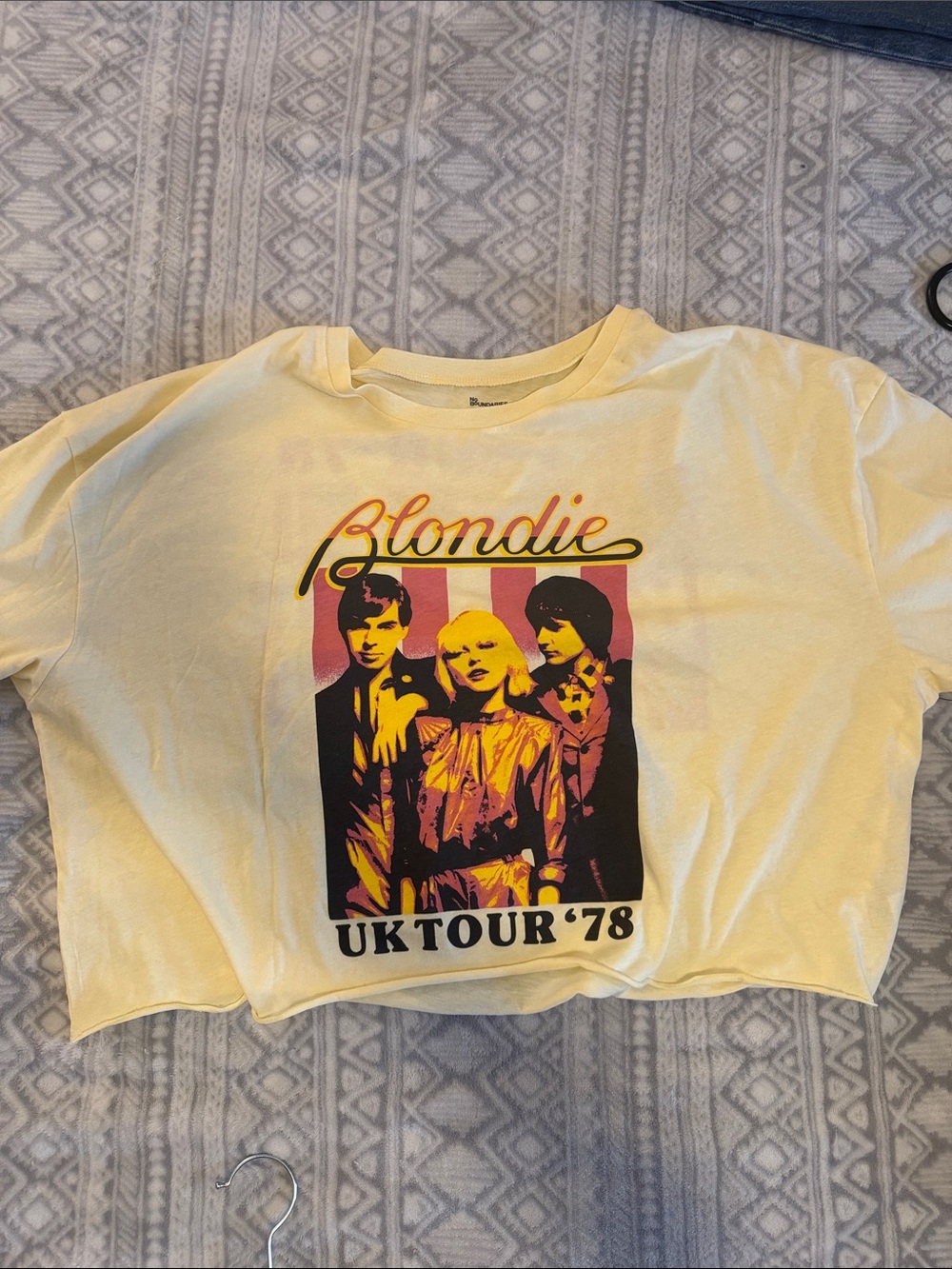 No Boundaries Blondie Yellow Graphic Short Sleeve Tee
